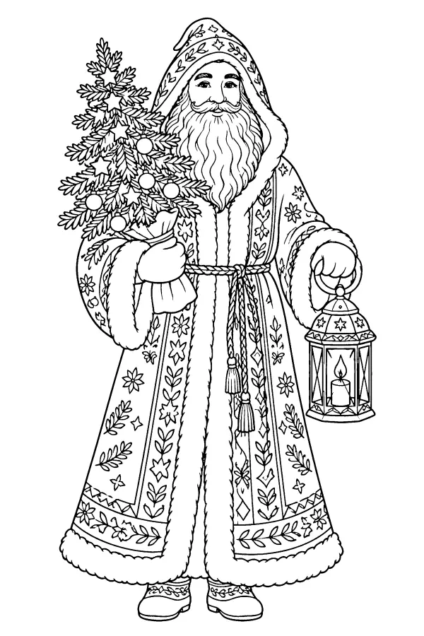Father Christmas With Lantern