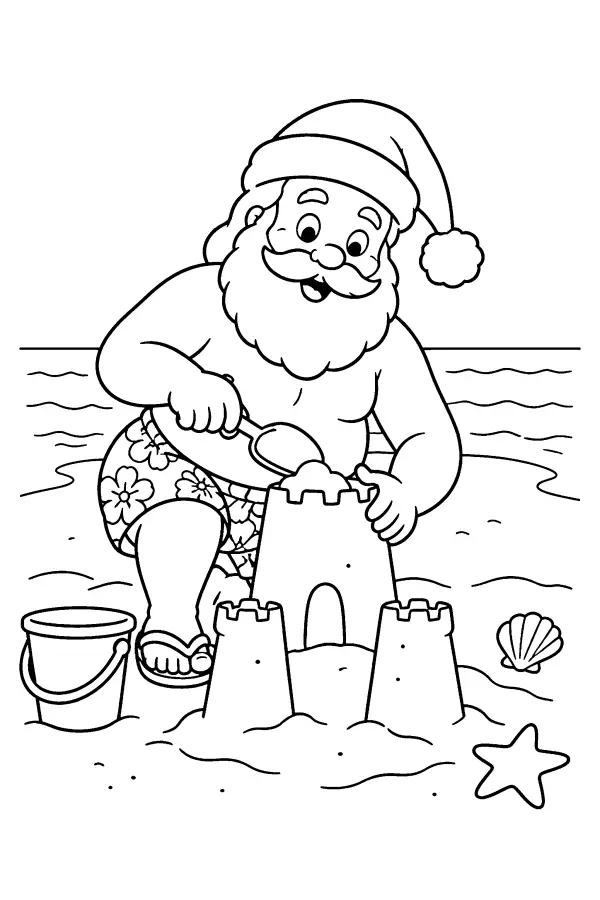 Santa Beach Builder