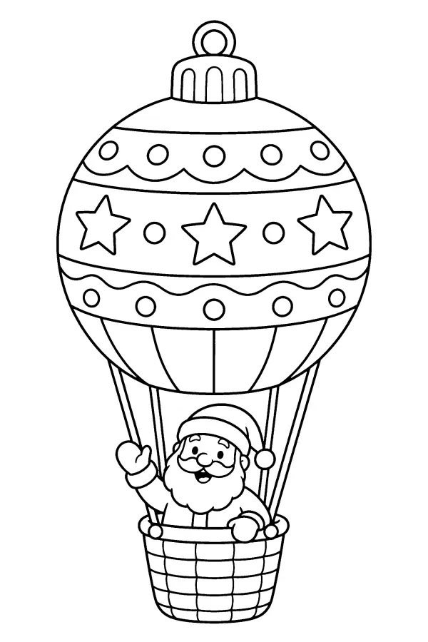 Santa Ornament Balloon