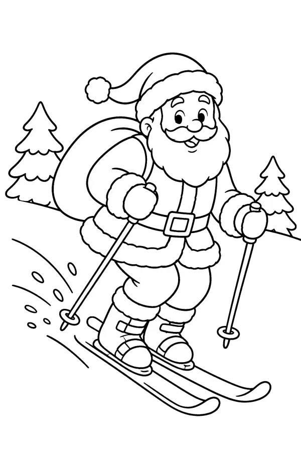 Santa Skiing