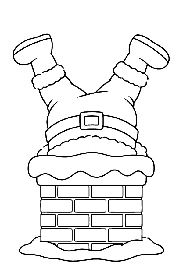 Santa Stuck in the Chimney