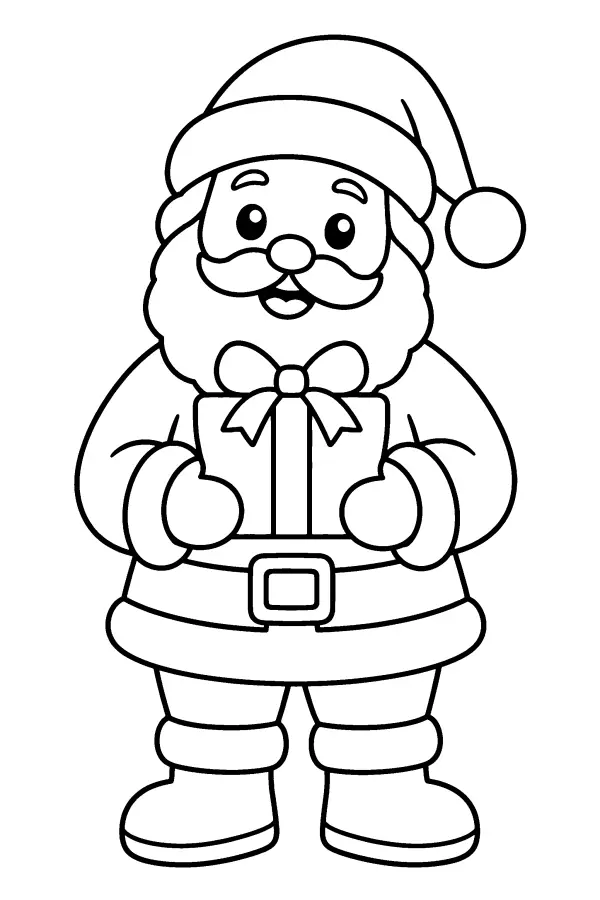 Santa With Gift