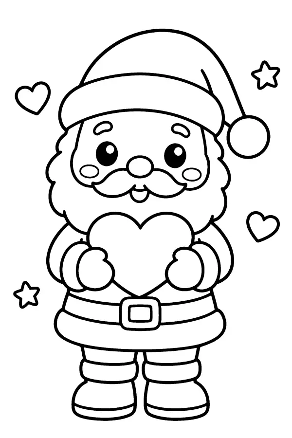 Santa With Heart