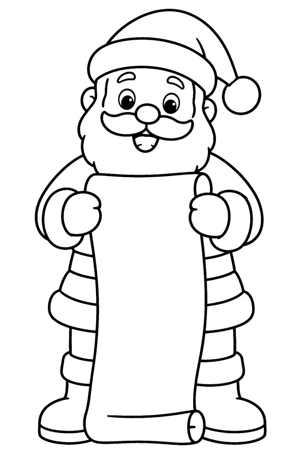 Santa With Scroll