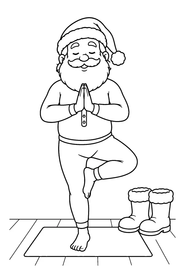 Santa Yoga Pose