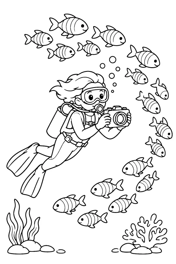 Diver Fish Circle