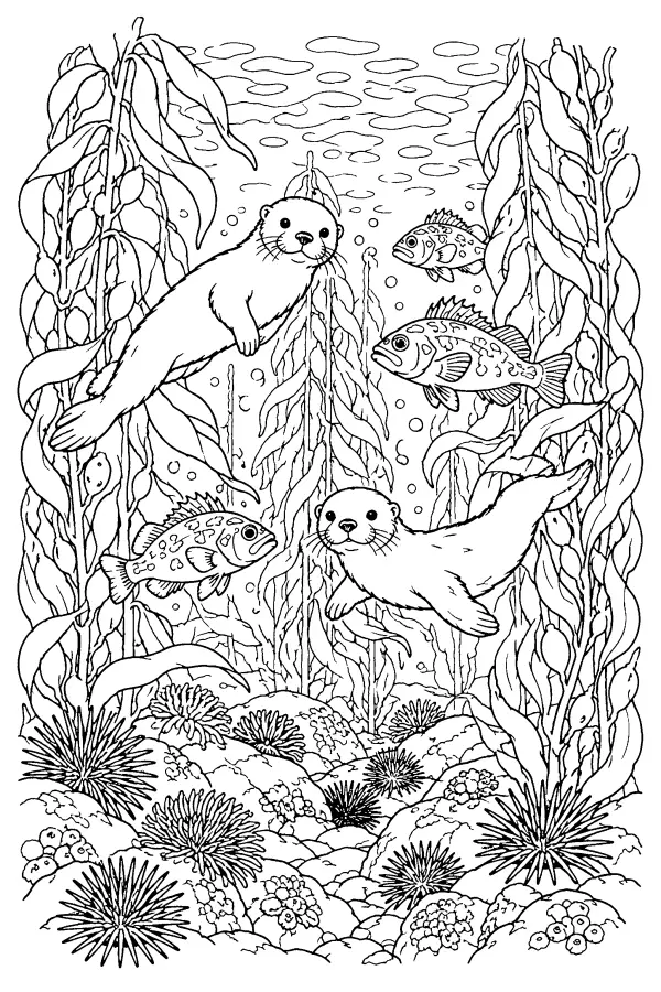 Kelp Forest Otters