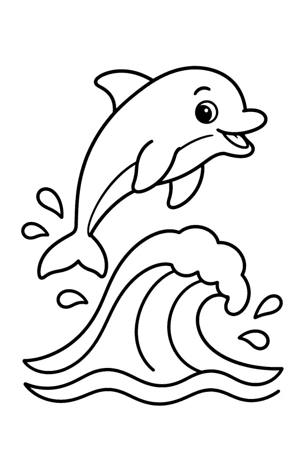 Leaping Dolphin Wave