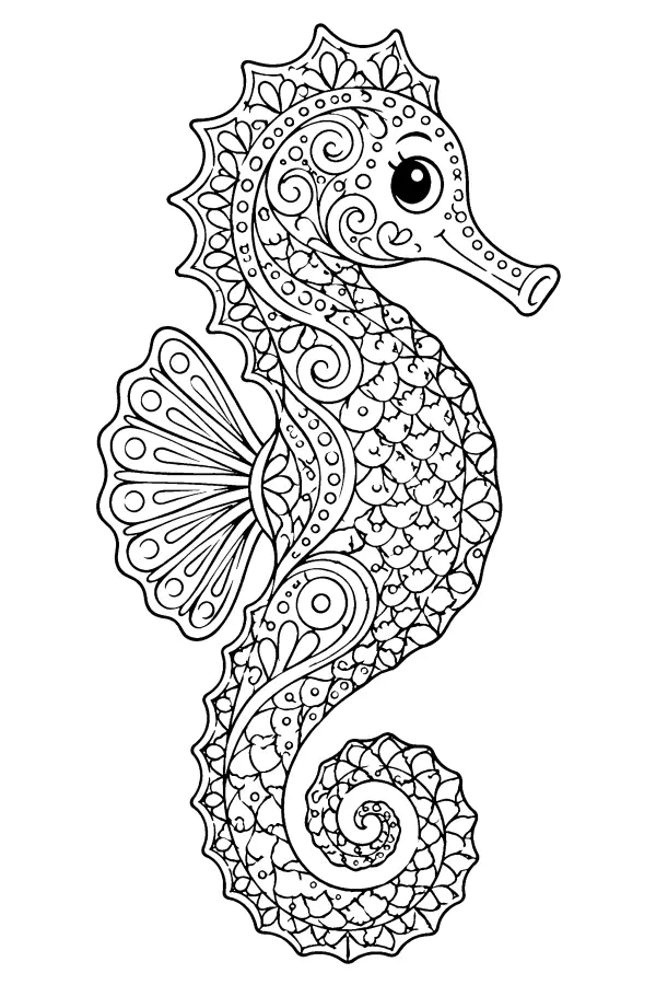 Patterned Seahorse