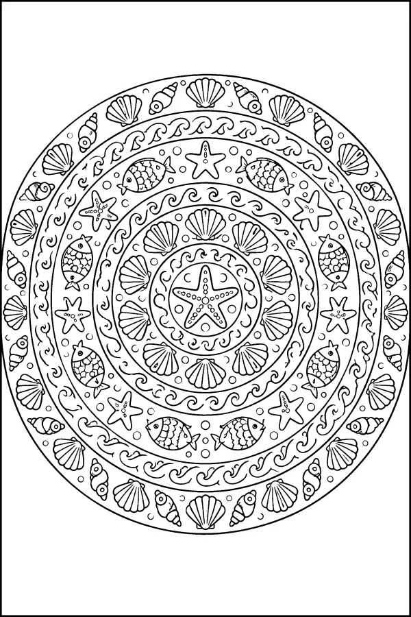 Shell Fish Mandala
