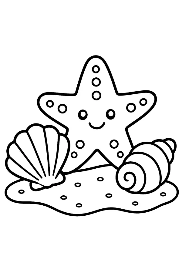 Starfish On Sand
