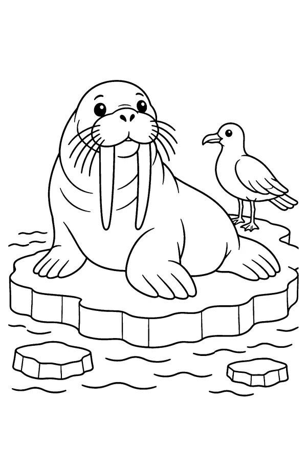 Walrus On Ice