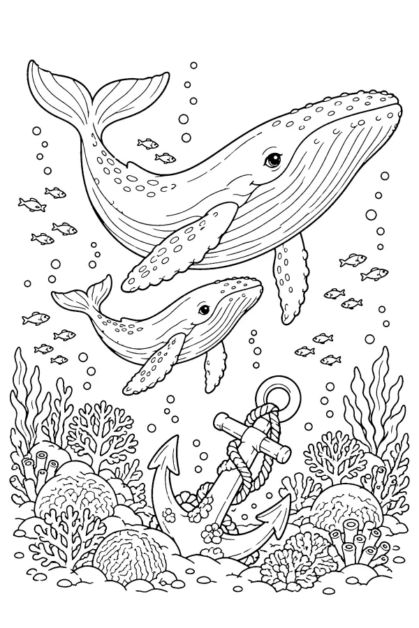Whales And Anchor