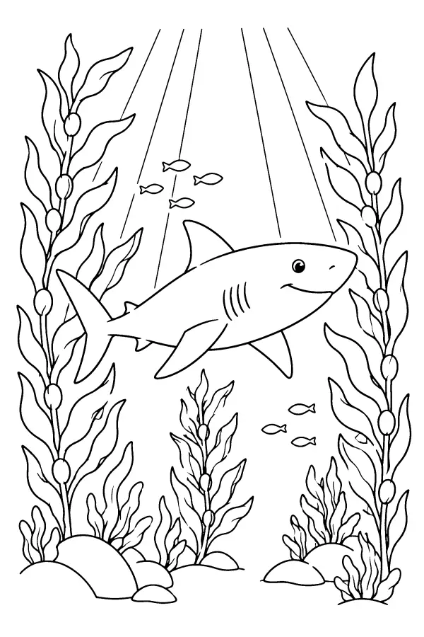 Shark Among Kelp