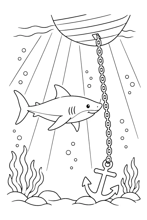 Shark By Anchor Chain