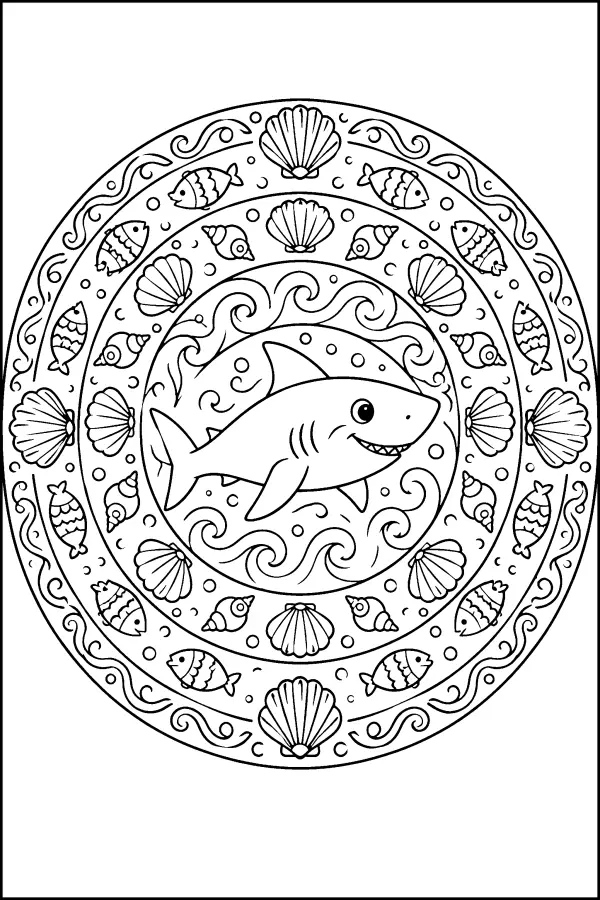 Shark Shell Mandala