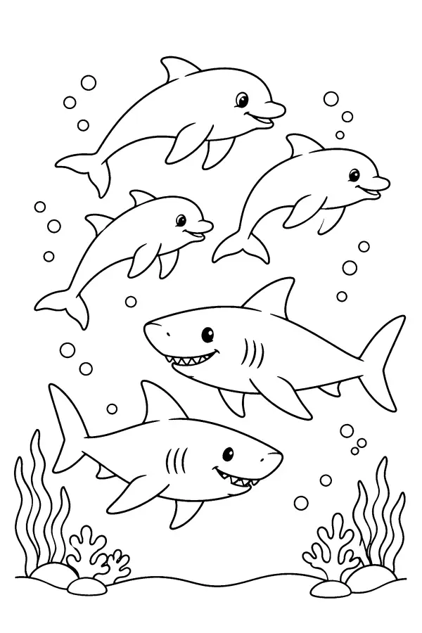 Sharks And Dolphins