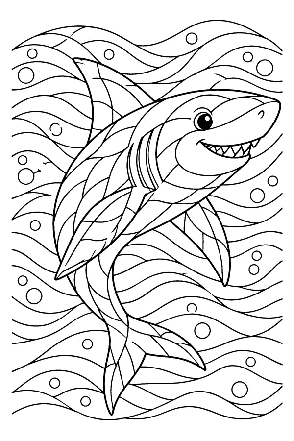 Stained Glass Shark