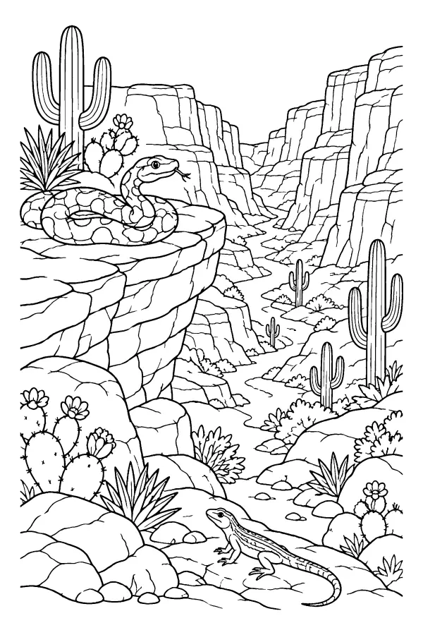 Canyon Snake Scene