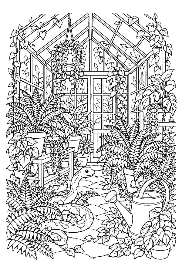 Greenhouse Garden Snake