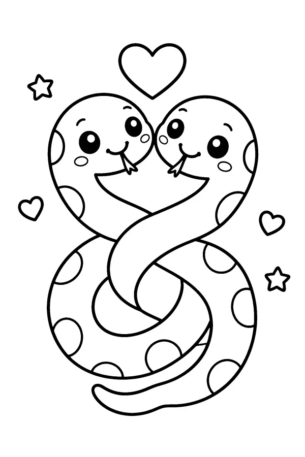 Heart Loop Snakes