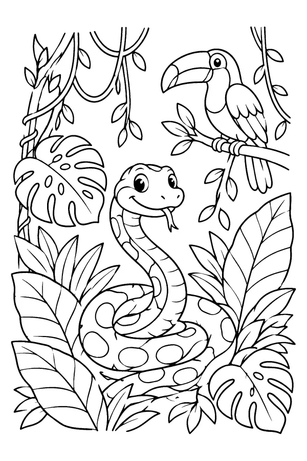 Jungle Snake Scene