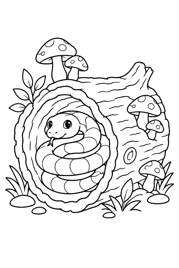 Log Hideout Snake