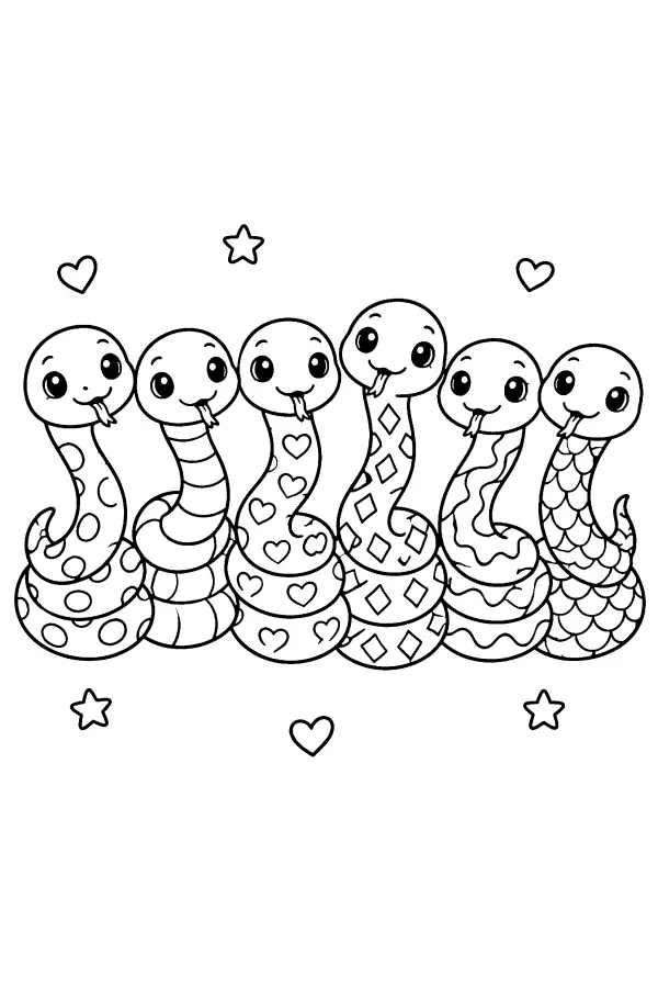 Patterned Snake Row