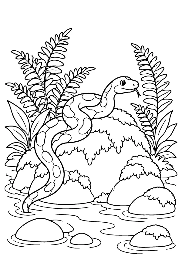 Rainforest Stream Snake