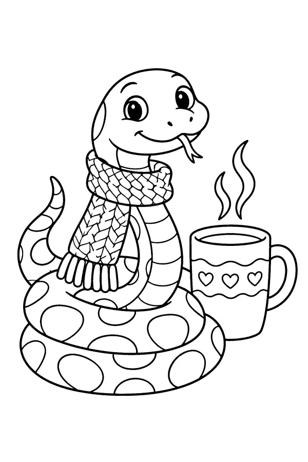 Scarfed Snake Mug