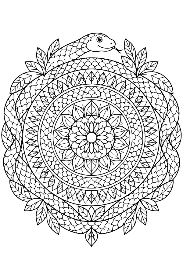 Snake Leaf Mandala