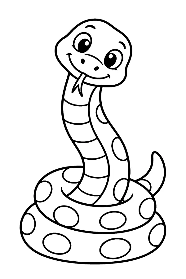 Upright Coiled Snake
