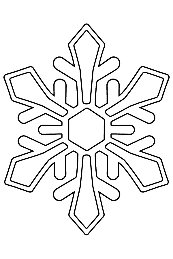 Blank Snowflake Outline