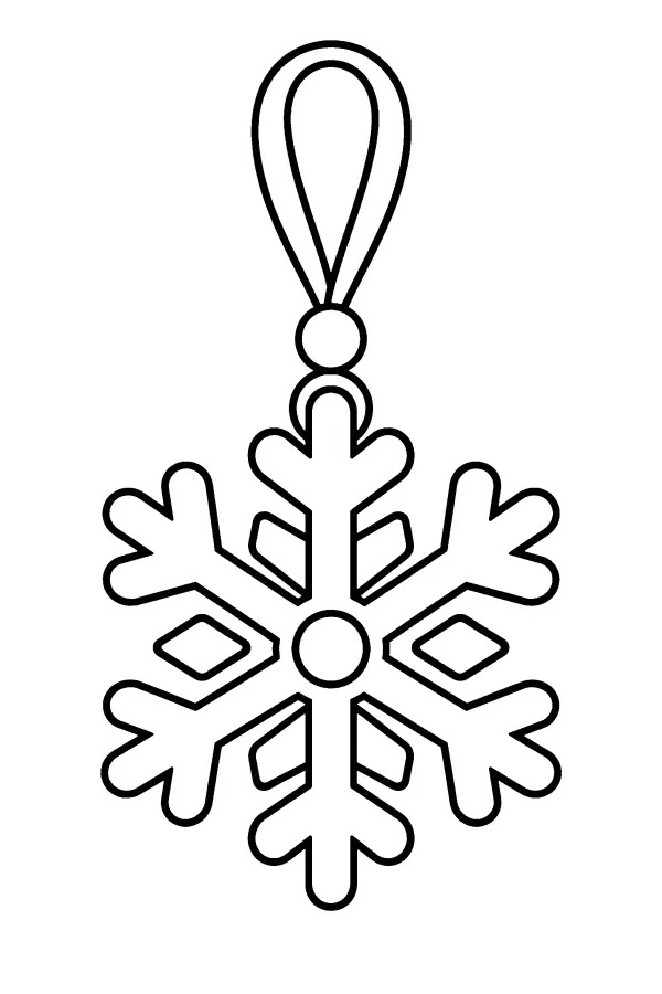 Looped Snowflake Ornament