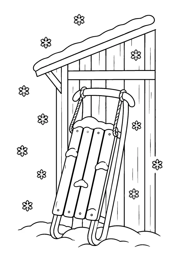 Sled By The Shed