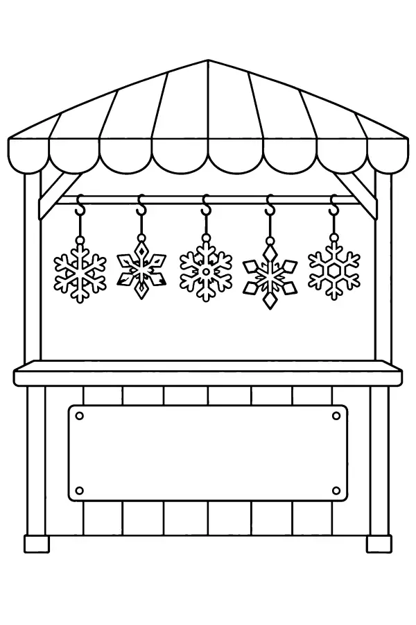 Snowflake Market Stall