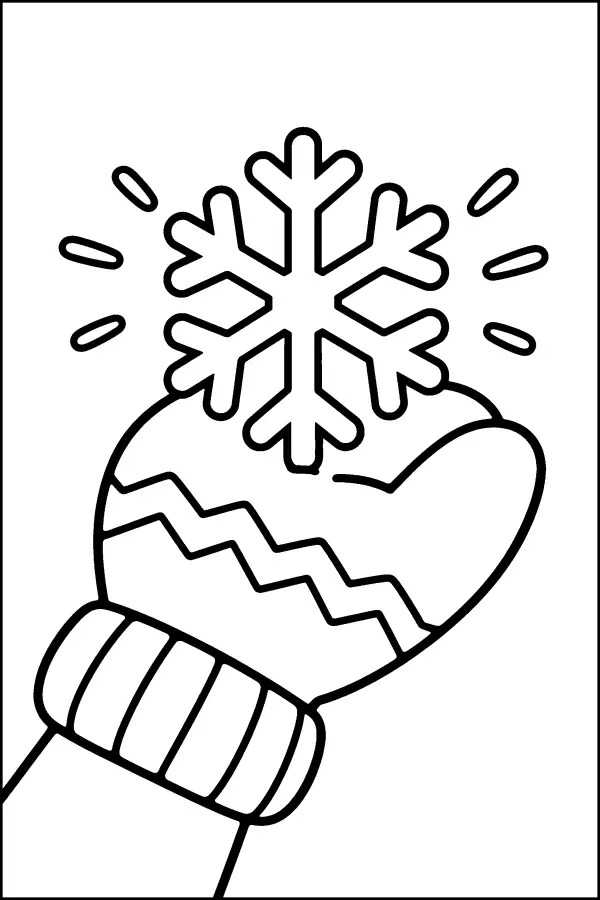 Snowflake On Mitten