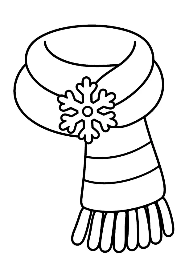 Snowflake On Scarf