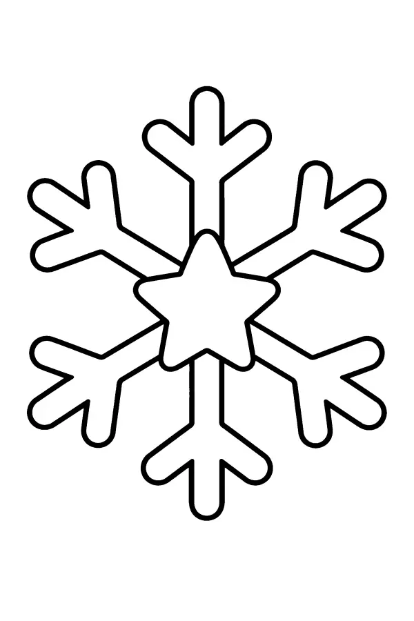 Star Center Snowflake