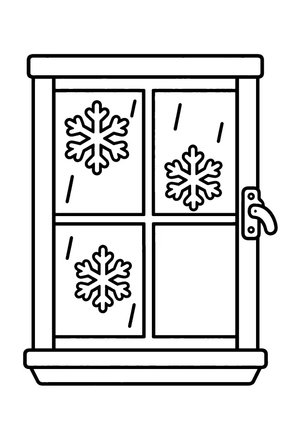 Winter Window Scene
