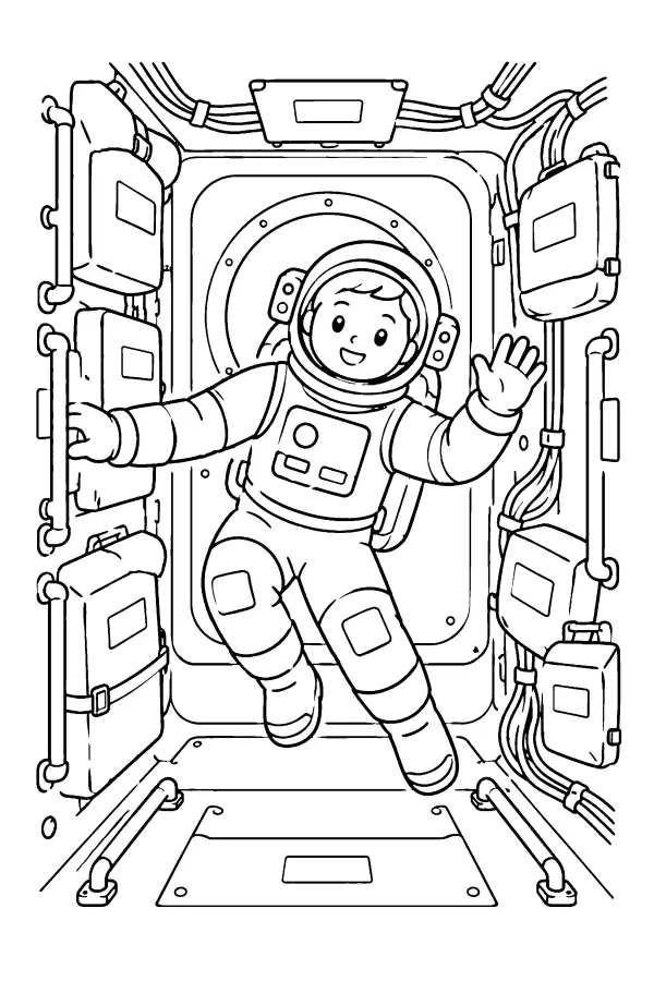 Astronaut In Module