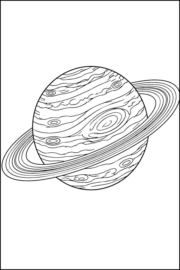 Banded Ringed Planet