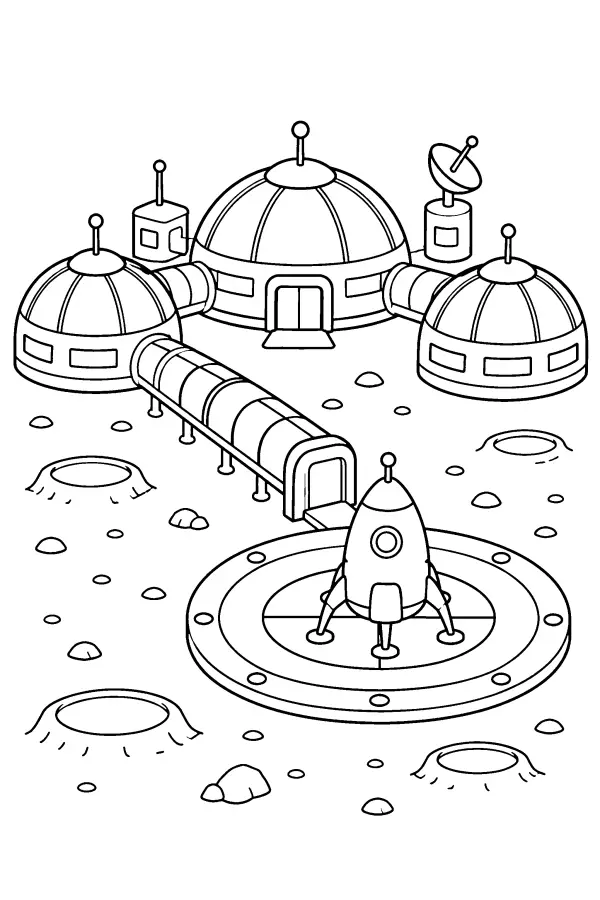 Moon Colony Base