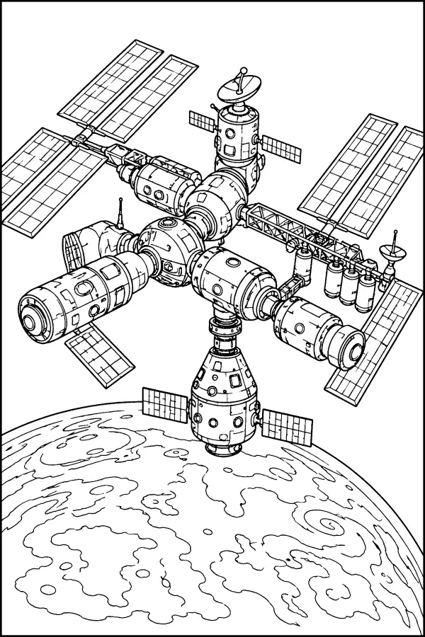 Patterned Orbit Station