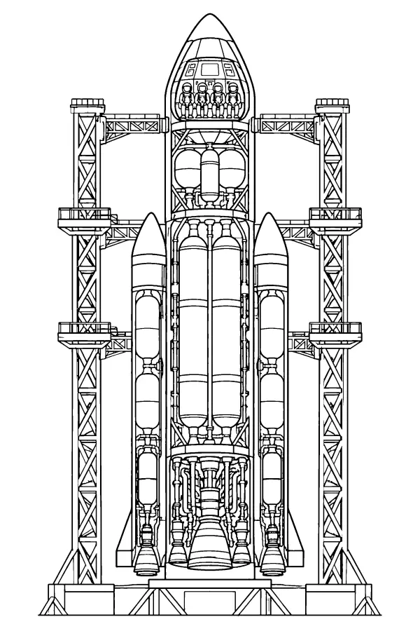 Rocket Cutaway View
