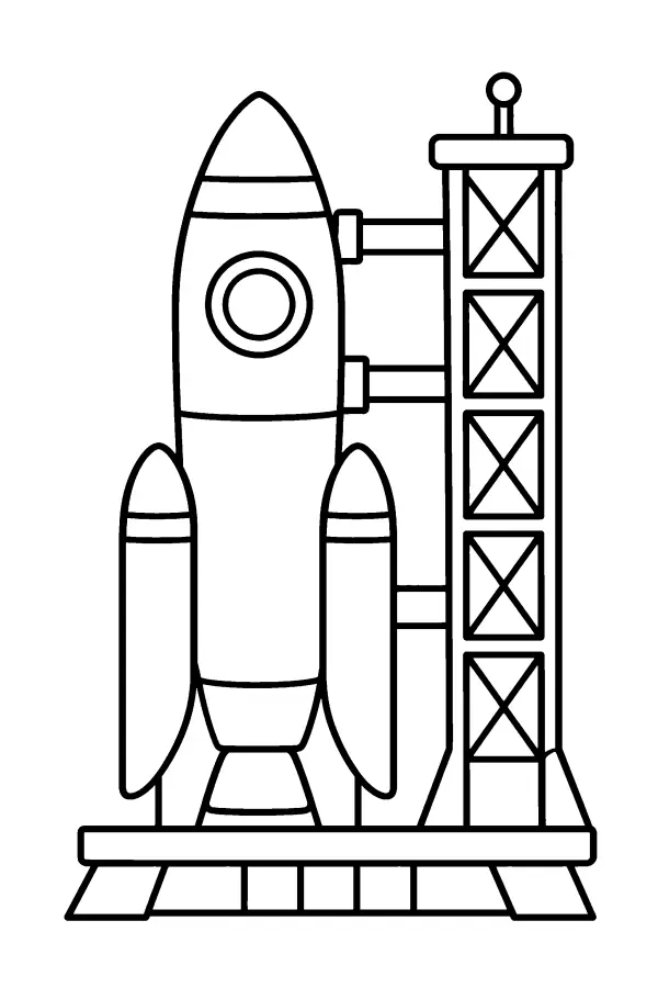 Rocket On Pad