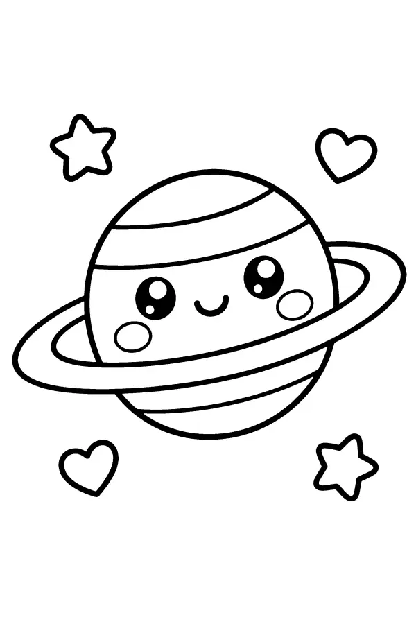 Smiling Ringed Planet