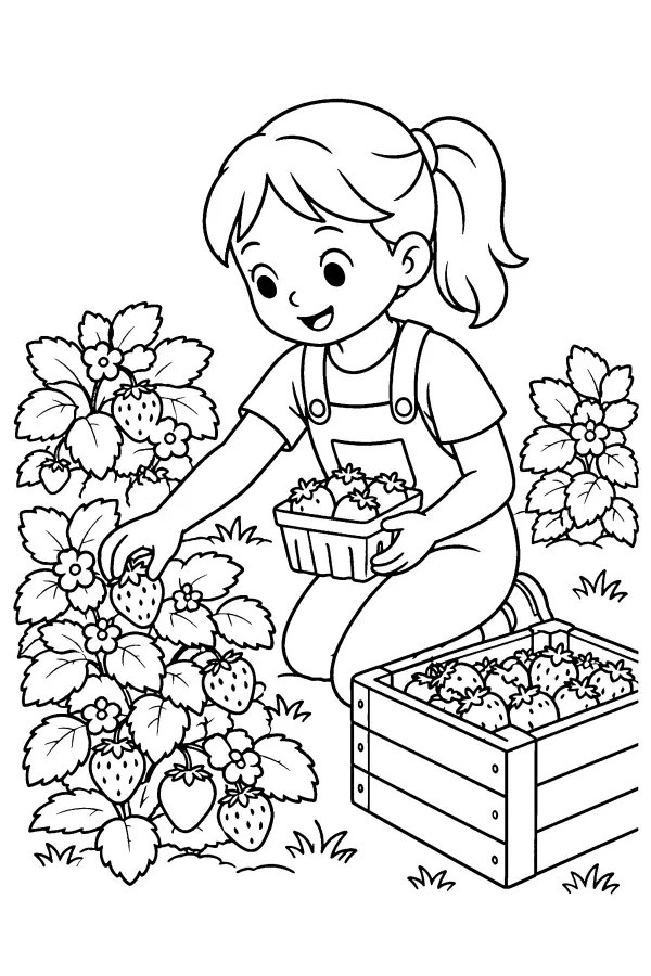 Berry Picking Child