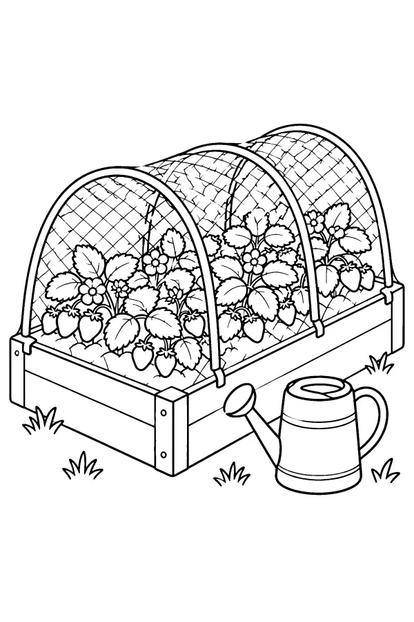 Covered Berry Bed