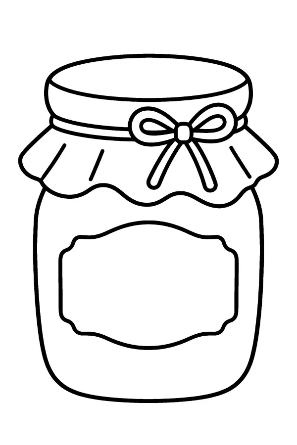 Covered Jam Jar